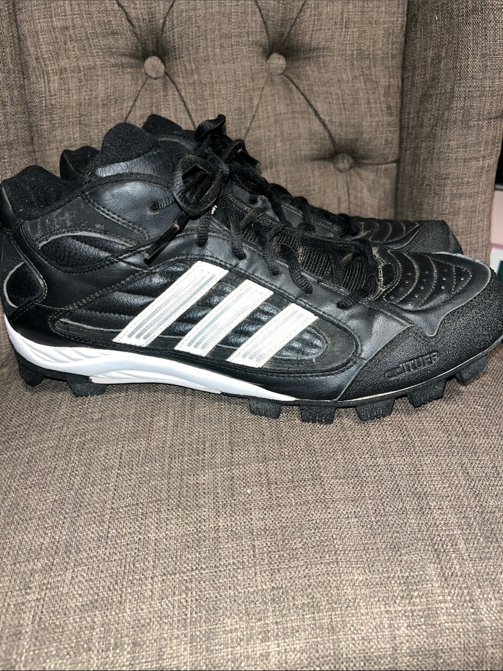Adidas Men's Triple Star 5 Mid Baseball Cleats  size 13
